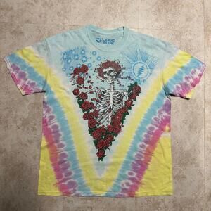 Liquid Blue Grateful Dead Bertha Rose Garden Tie-Dye T-Shirt